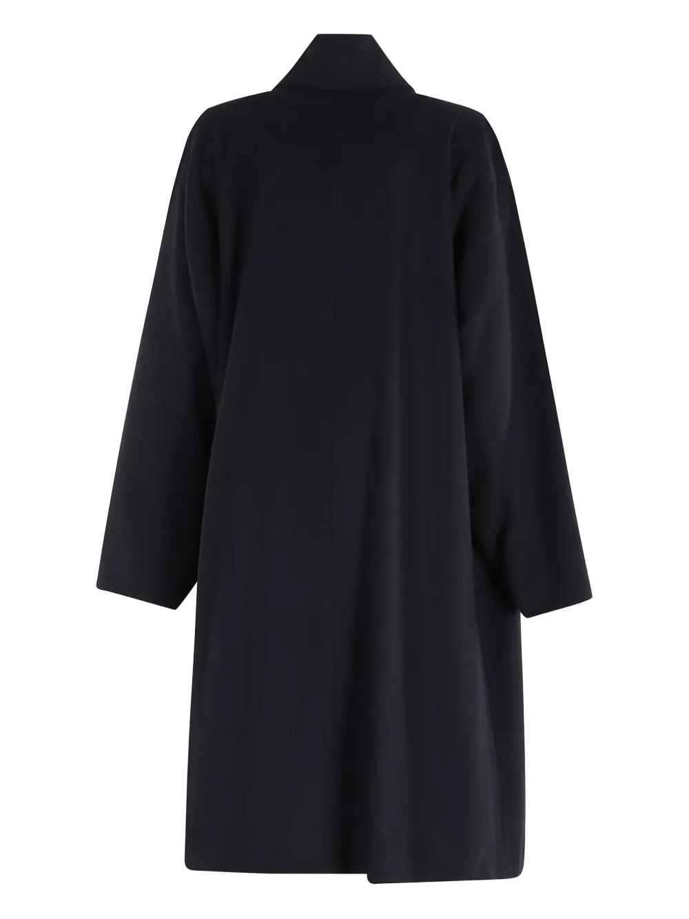 Isabel Marant Elise Gb Medium-length Blue Wool-blend Elise Coat In Black