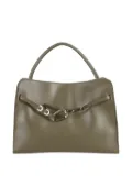 BIASIA Always-On clasp-detail leather tote bag - Green