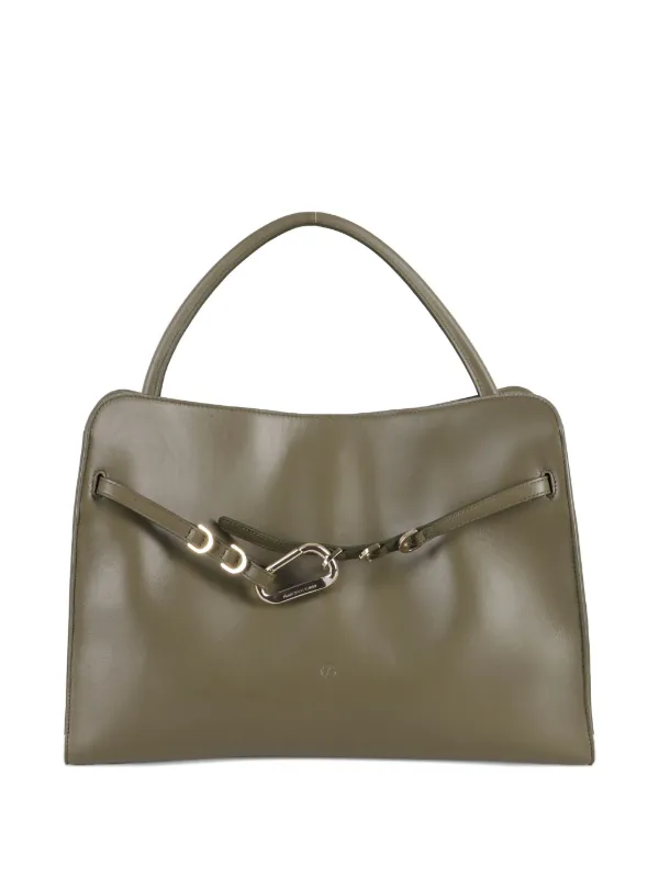 Francesco Biasia Green Leather Bag Francesco Biasia leather handbag green | eBay main image 2
