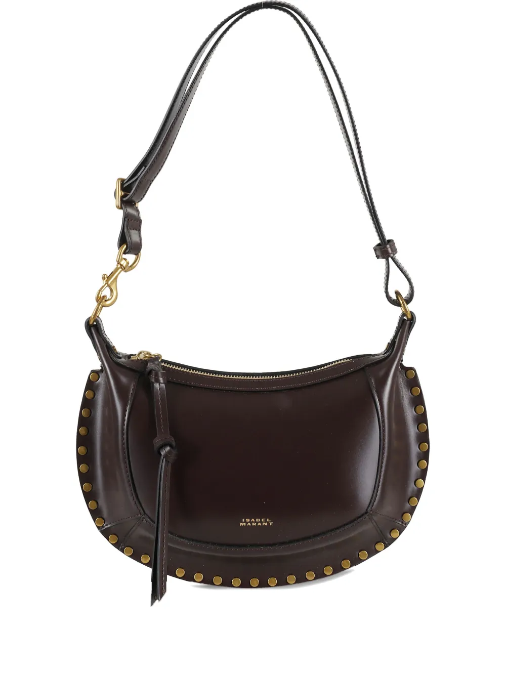 Isabel Marant Oskan Moon Shoulder Bag In Brown