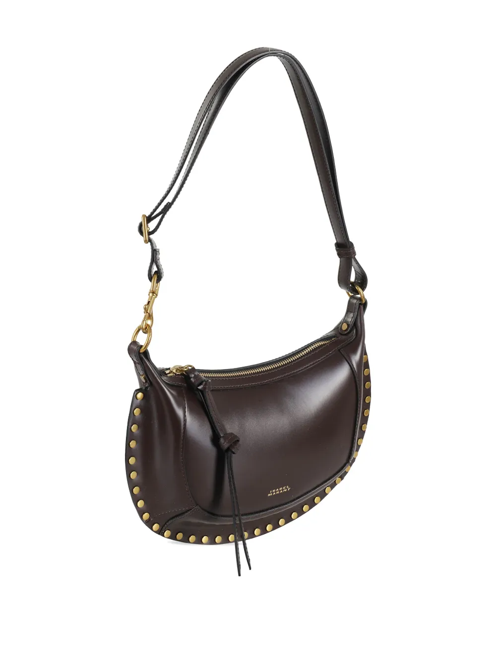 Isabel Marant Oskan Moon Shoulder Bag In Brown