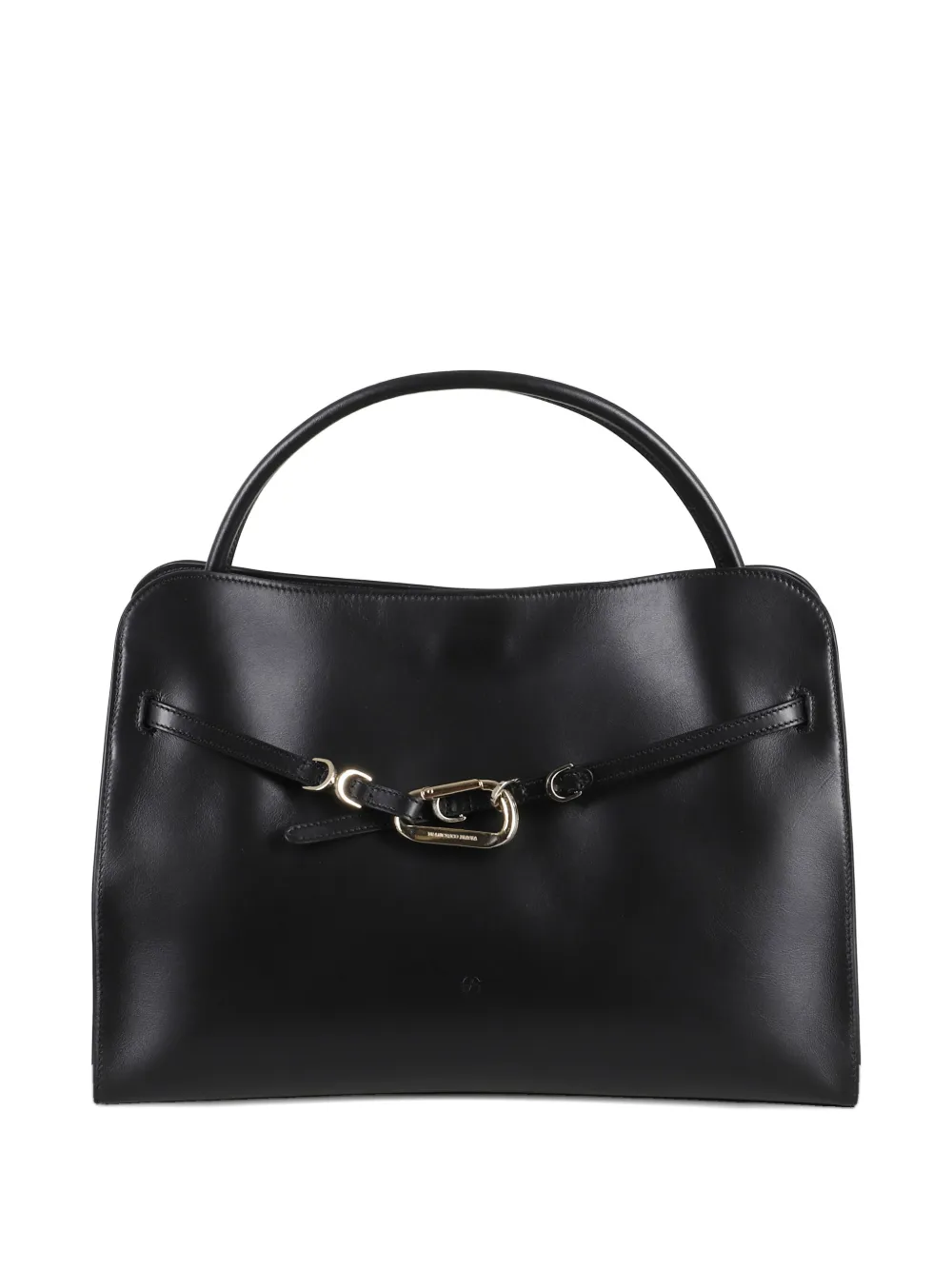 BIASIA Always-On clasp-detail leather tote bag - ブラック BIASIA Always-On clasp-detail leather tote bag - ブラック