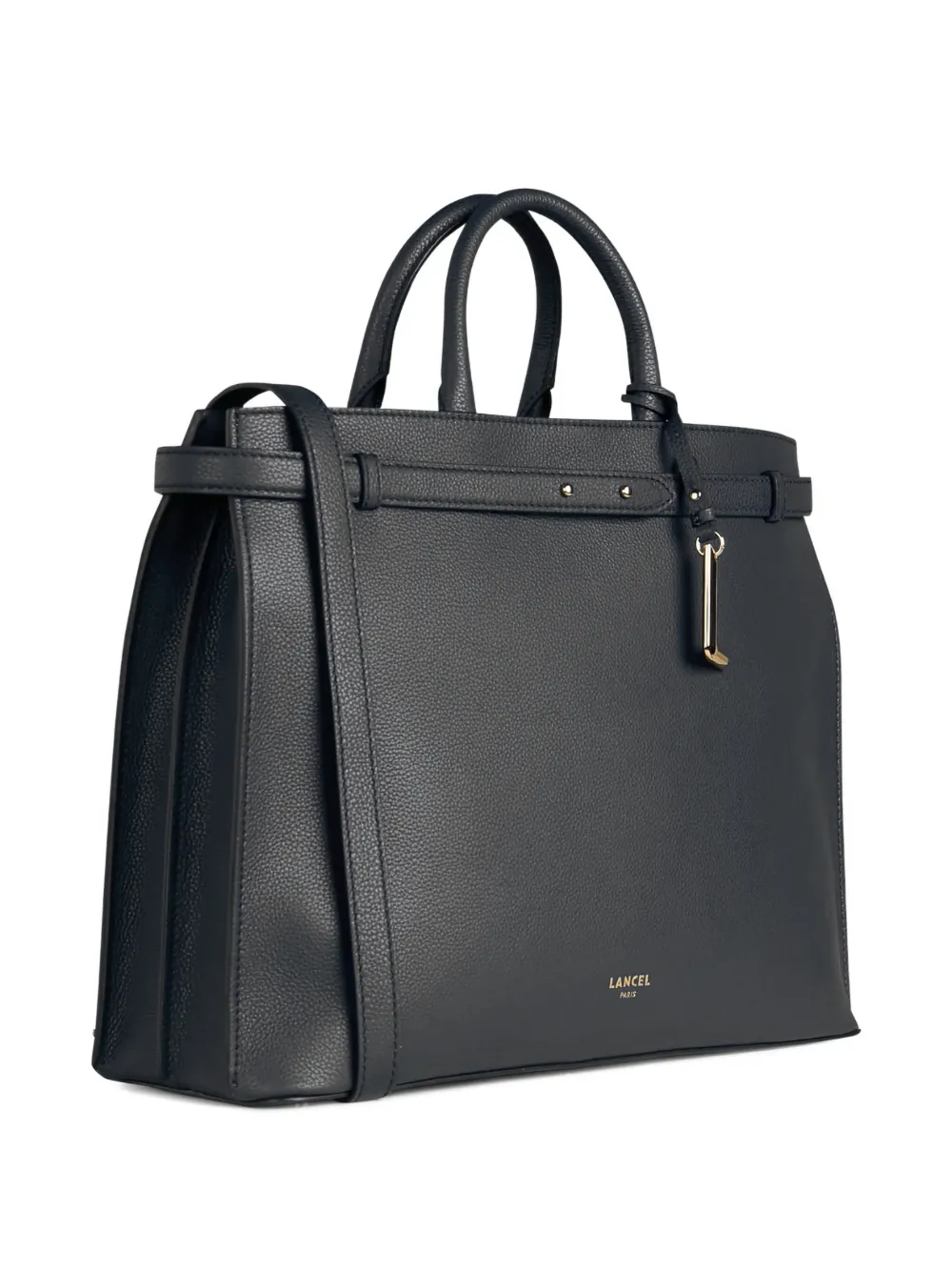 Lancel Faubourg Leather Tote Bag In Black