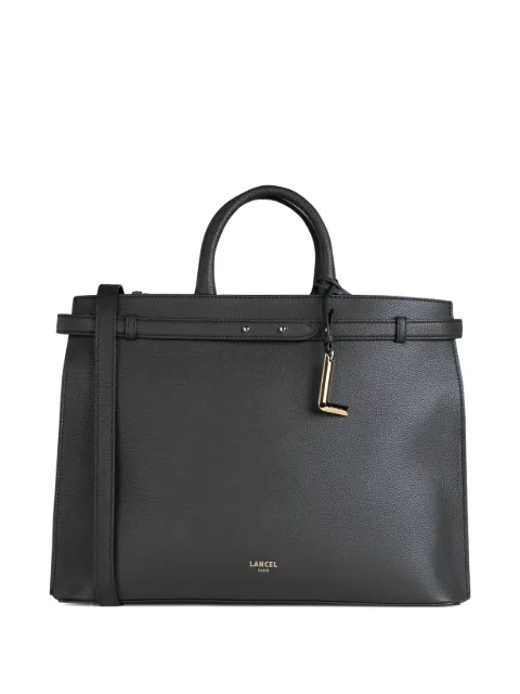 Lancel faubourg leather tote bag