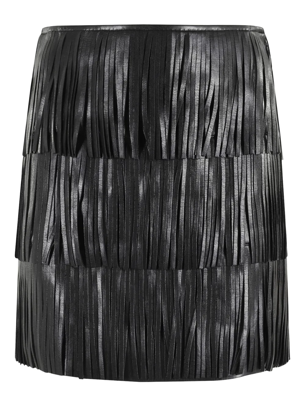 Isabelle Blanche leather fringe skirt | High-Waisted Skirts | Image 2