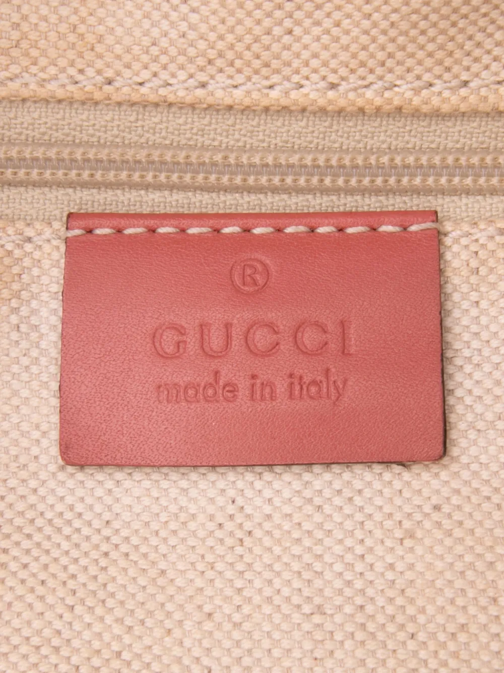 Pre-owned Gucci 2016-2025 Medium Diamante Canvas Sukey Tote Bag In Brown