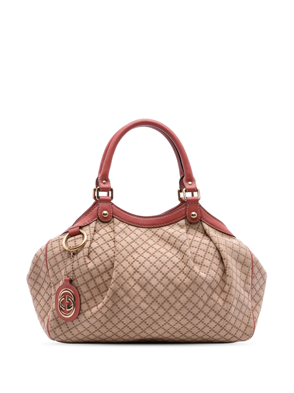 Gucci Pre-Owned 2016-2025 Medium Diamante Canvas Sukey tote bag | Brown | Image 1
