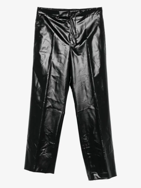 SAPIO patent-finish trousers