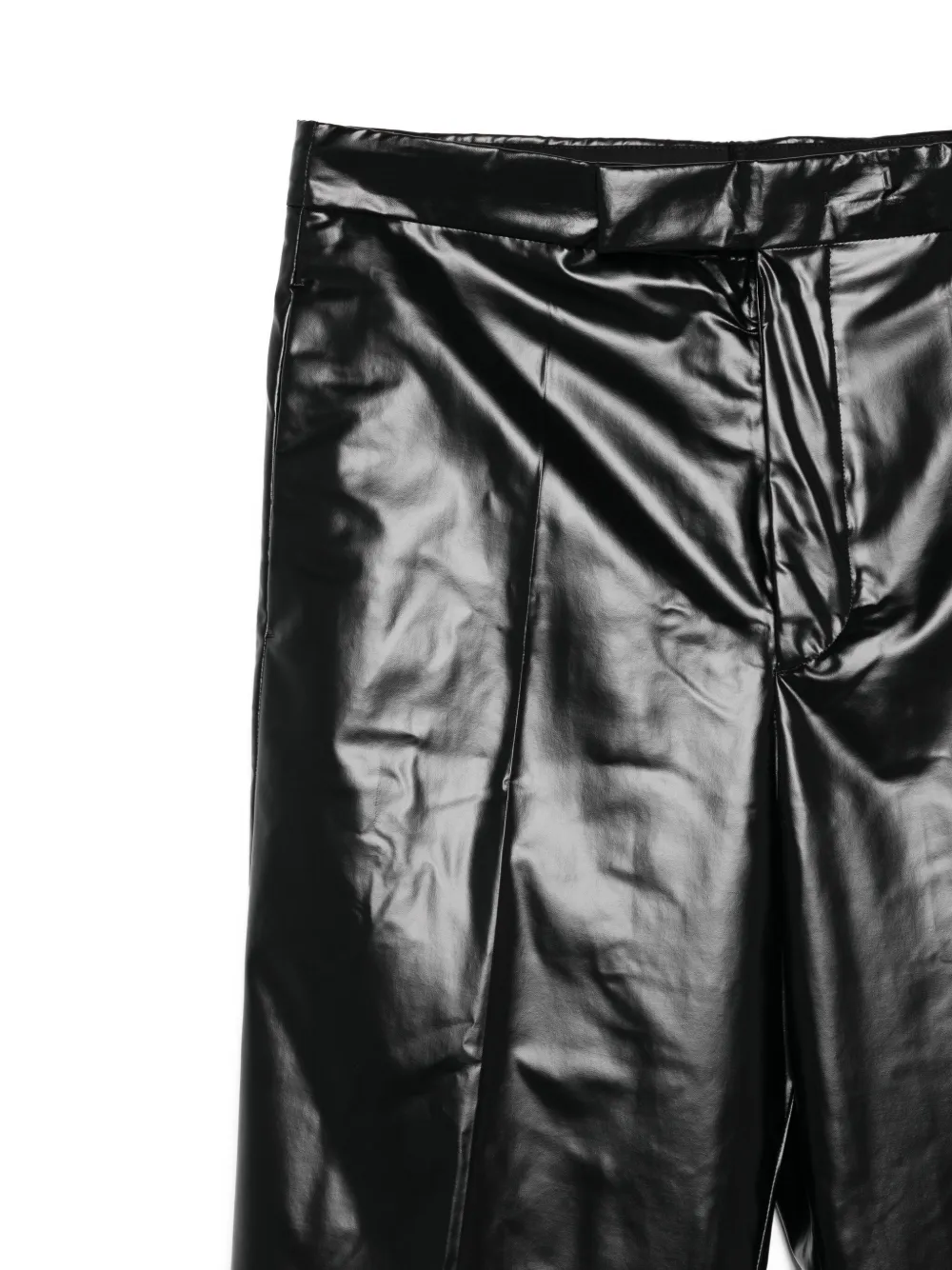 Sapio Patent-finish Trousers In Black