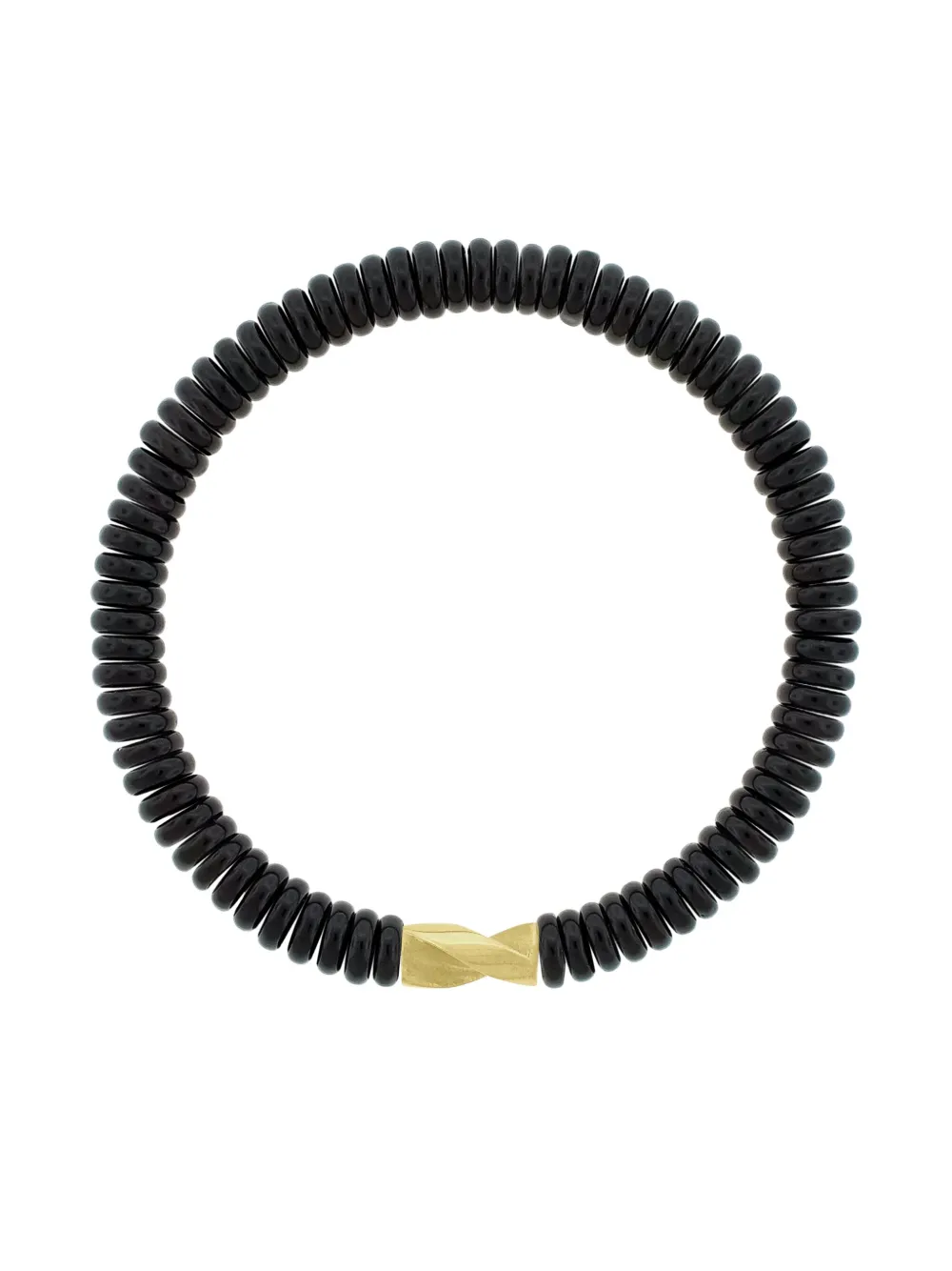 LUIS MORAIS 14K yellow gold onyx bracelet - ゴールドトーン LUIS MORAIS 14K yellow gold onyx bracelet - ゴールドトーン