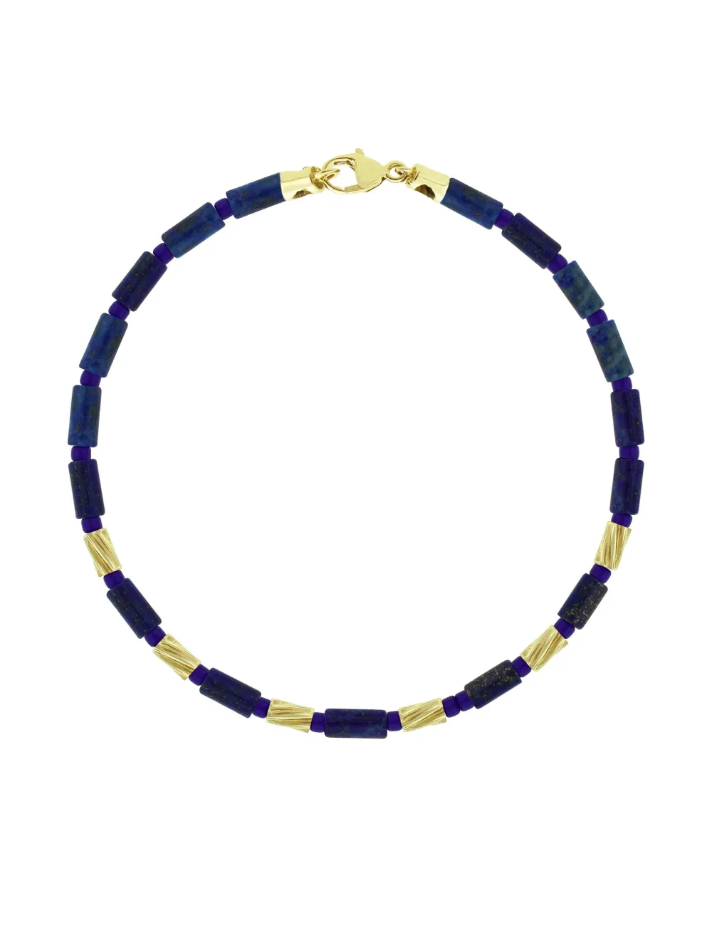 LUIS MORAIS 14K yellow gold lapis lazuli bracelet - ゴールドトーン LUIS MORAIS 14K yellow gold lapis lazuli bracelet - ゴールドトーン