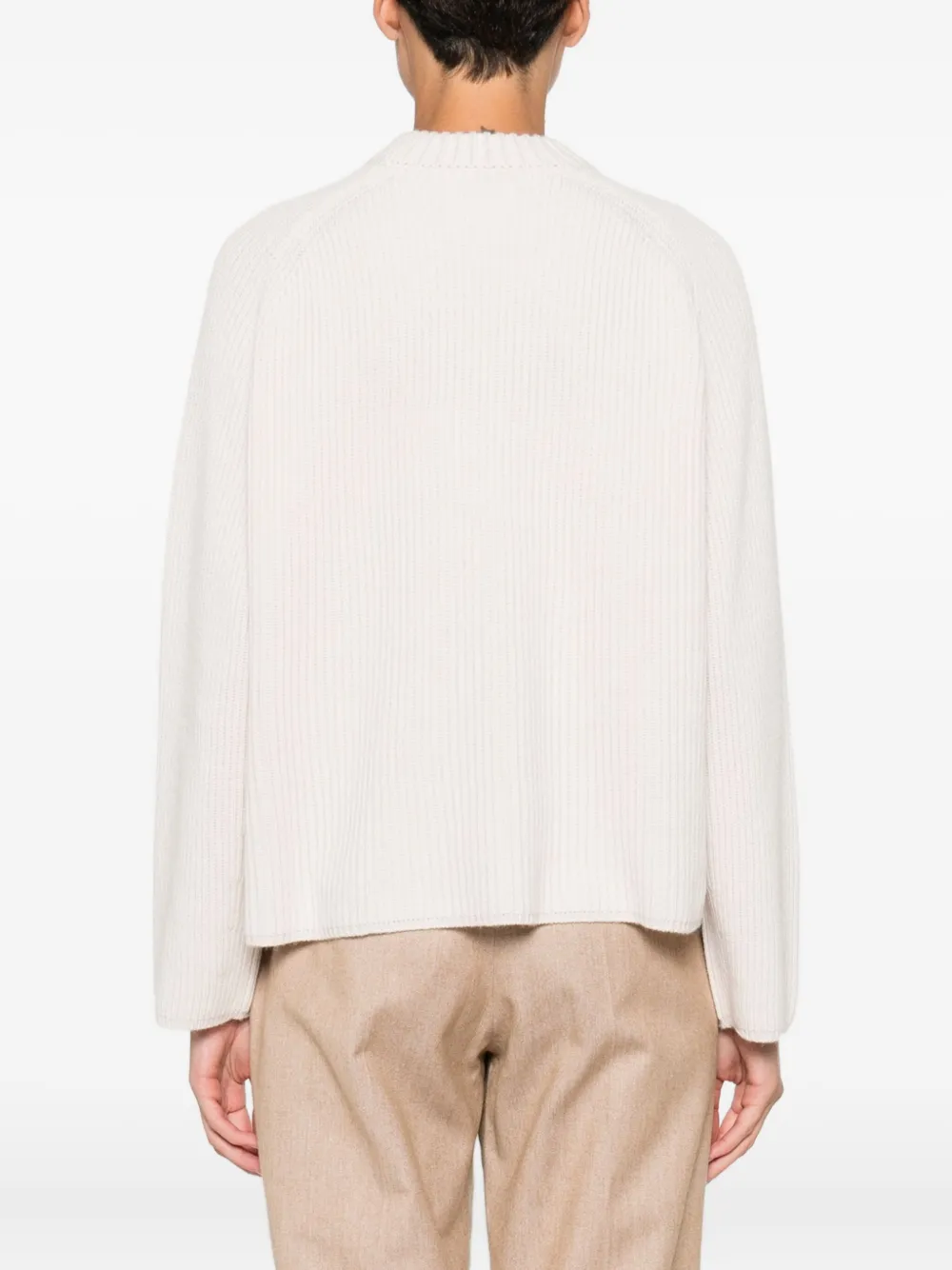 Forte Ribgebreide trui Roze