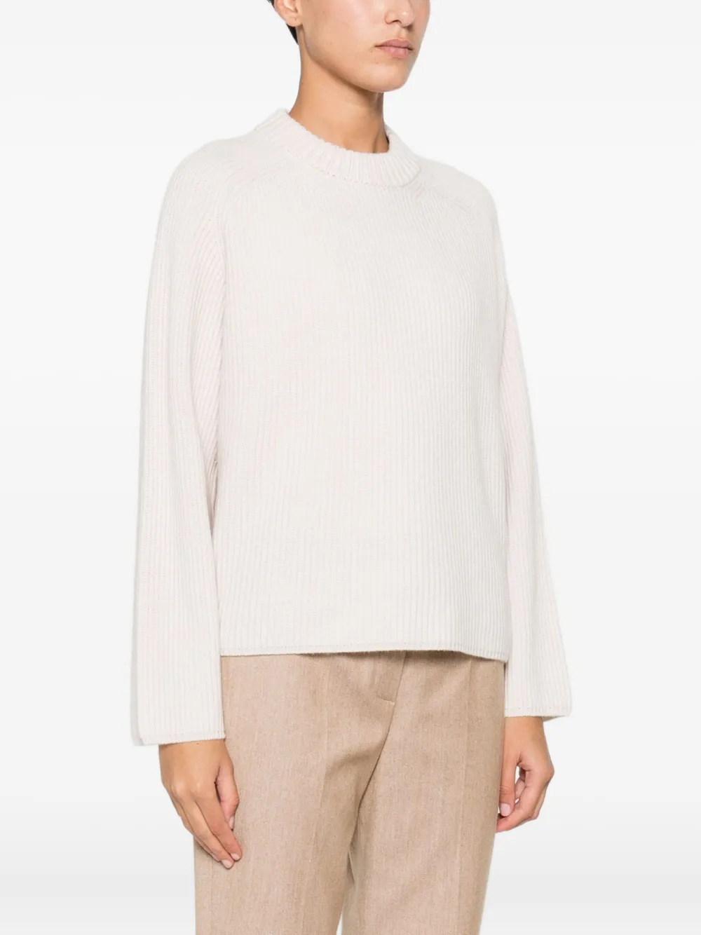 Forte Ribgebreide trui Roze