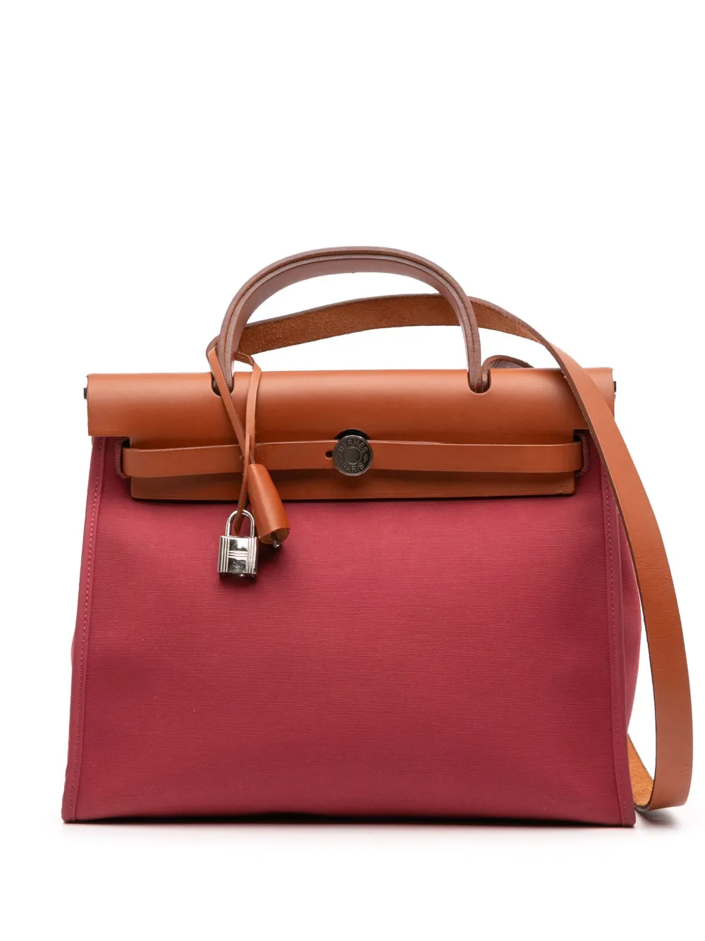 Hermès Pre-Owned 2015 Toile Herbag Zip 31 satchel | Brown | Image 1
