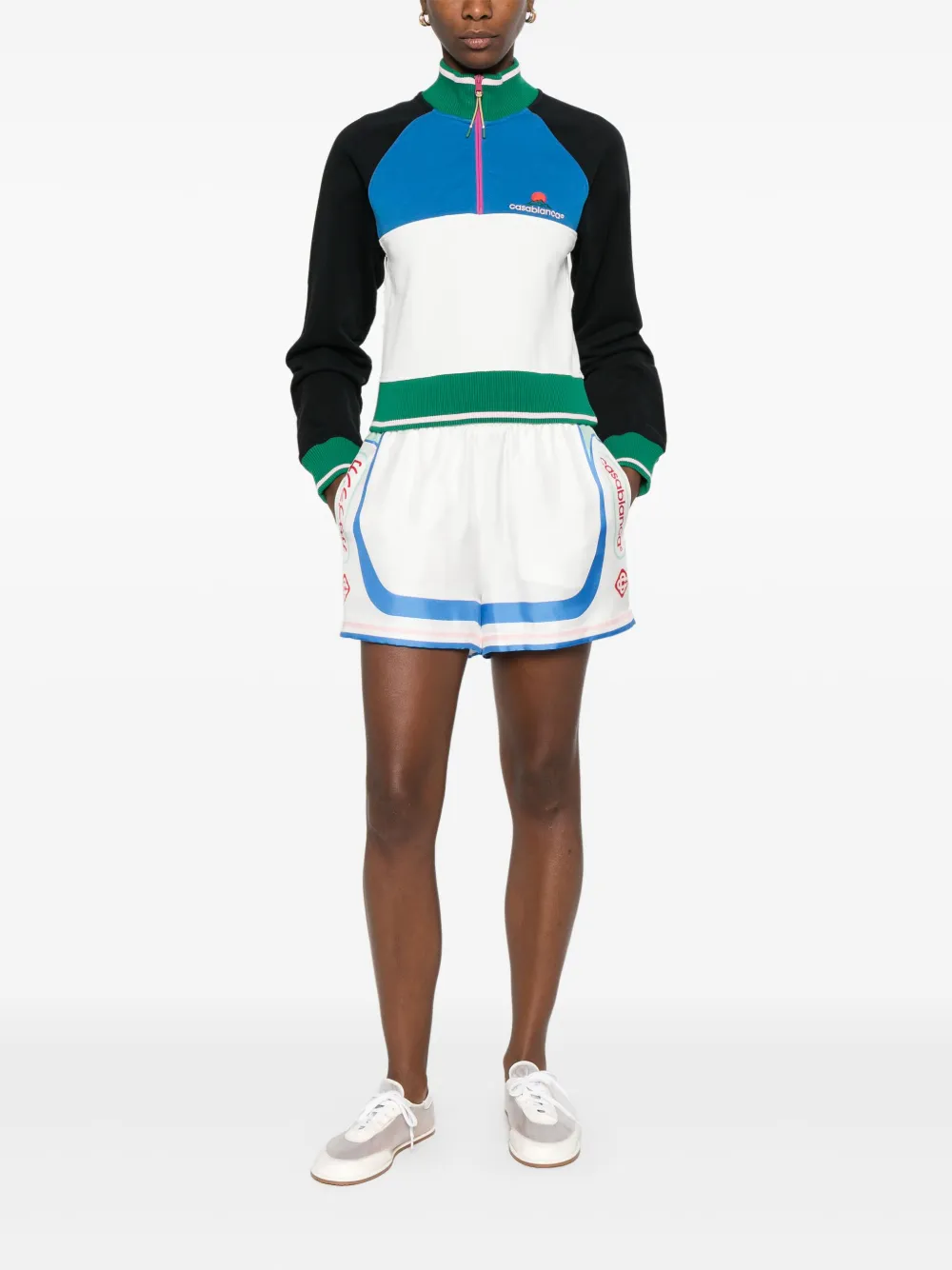 Casablanca Fuji Dream silk shorts | Short Shorts | Image 2