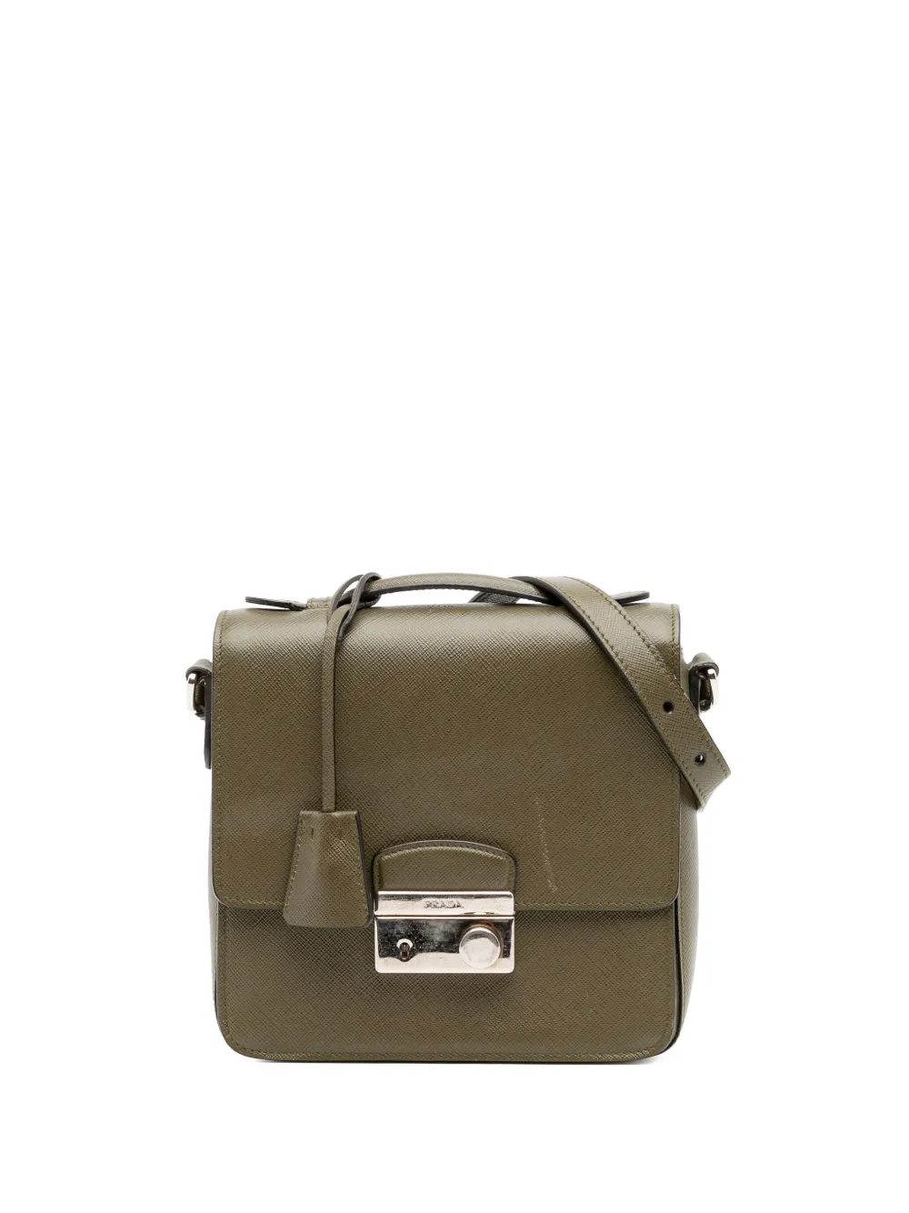 Prada Pre-Owned 2010-2025 Small Saffiano Lux Sound satchel | Brown | Image 1