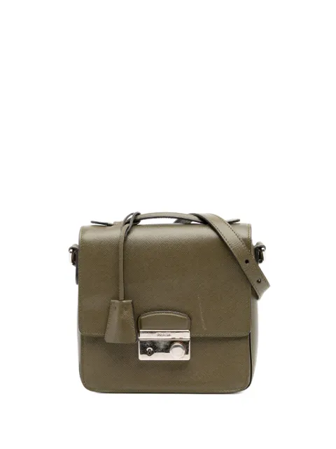 Prada Pre-Owned 2010-2025 Small Saffiano Lux Sound satchel