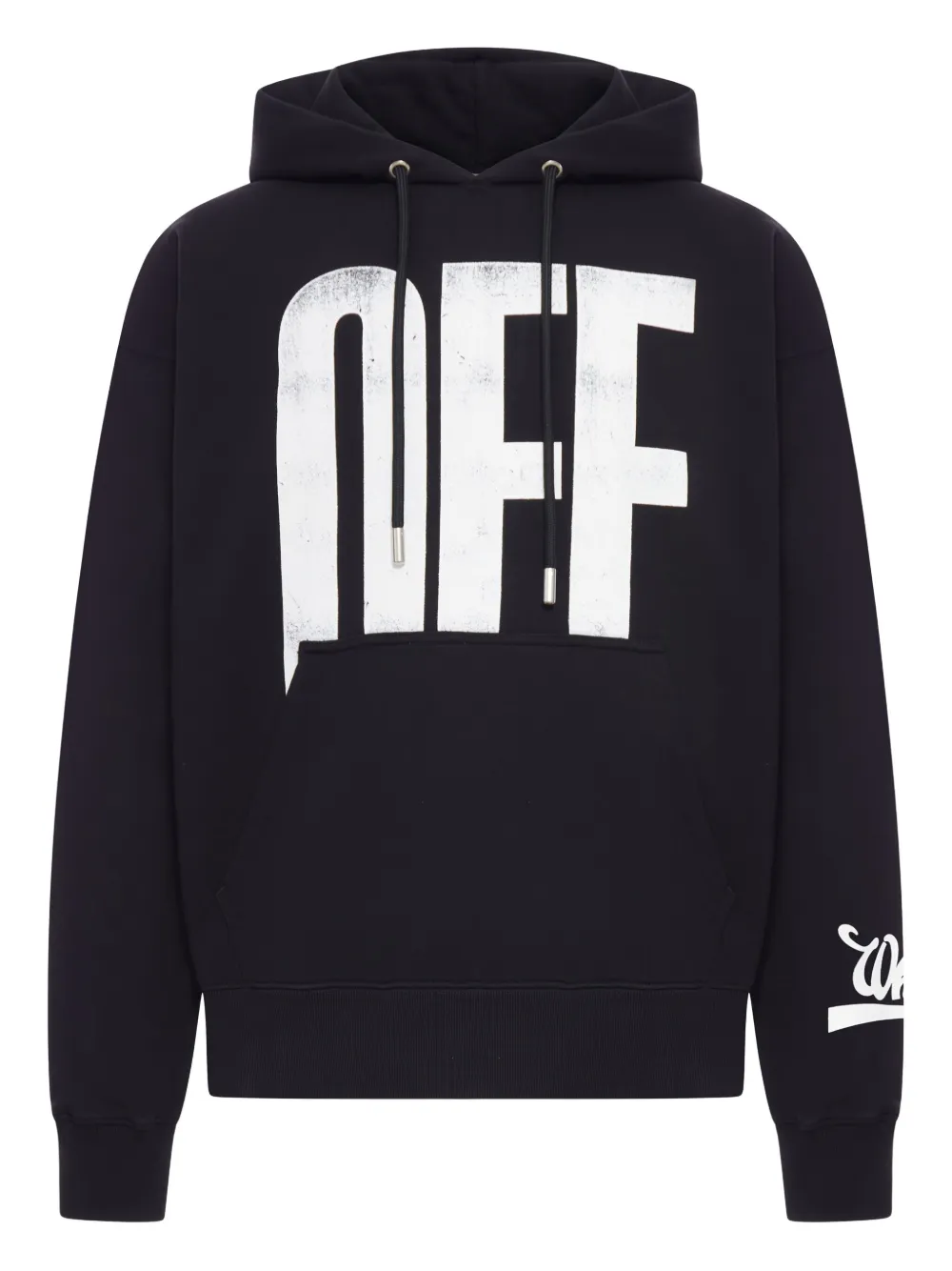 Off-White print hoodie | Black | Image 1