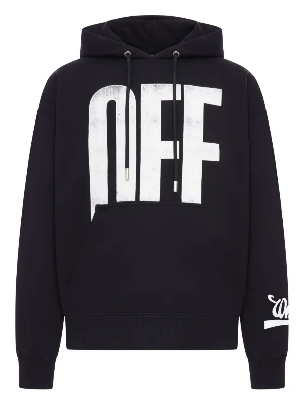 Off-White ブラック Hoodie Off-White Print Hoodie | Black | FARFETCH CA
