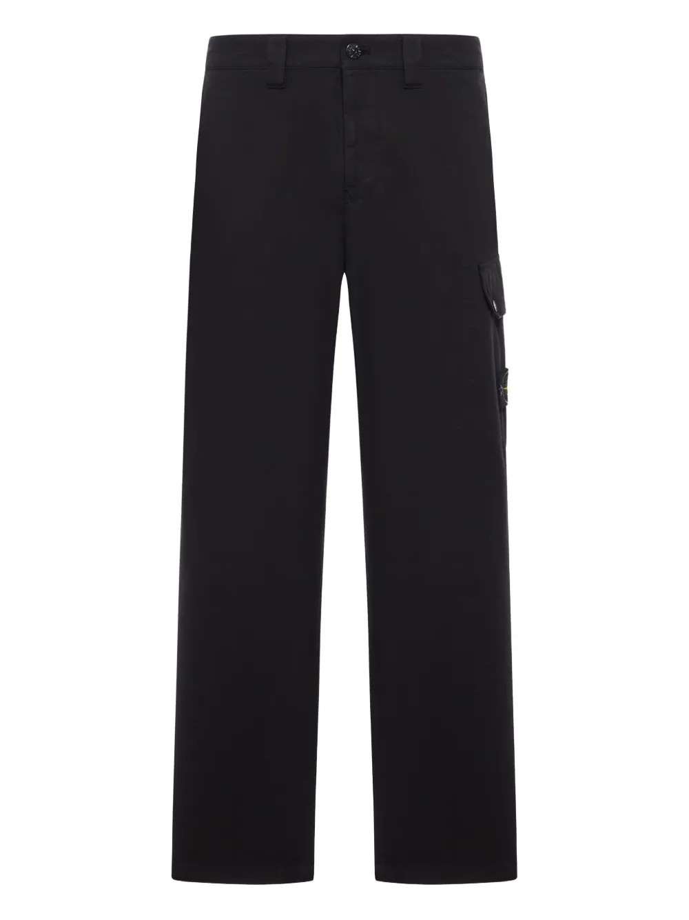 Stone Island Cotton Cargo Trousers Clothing In Black
