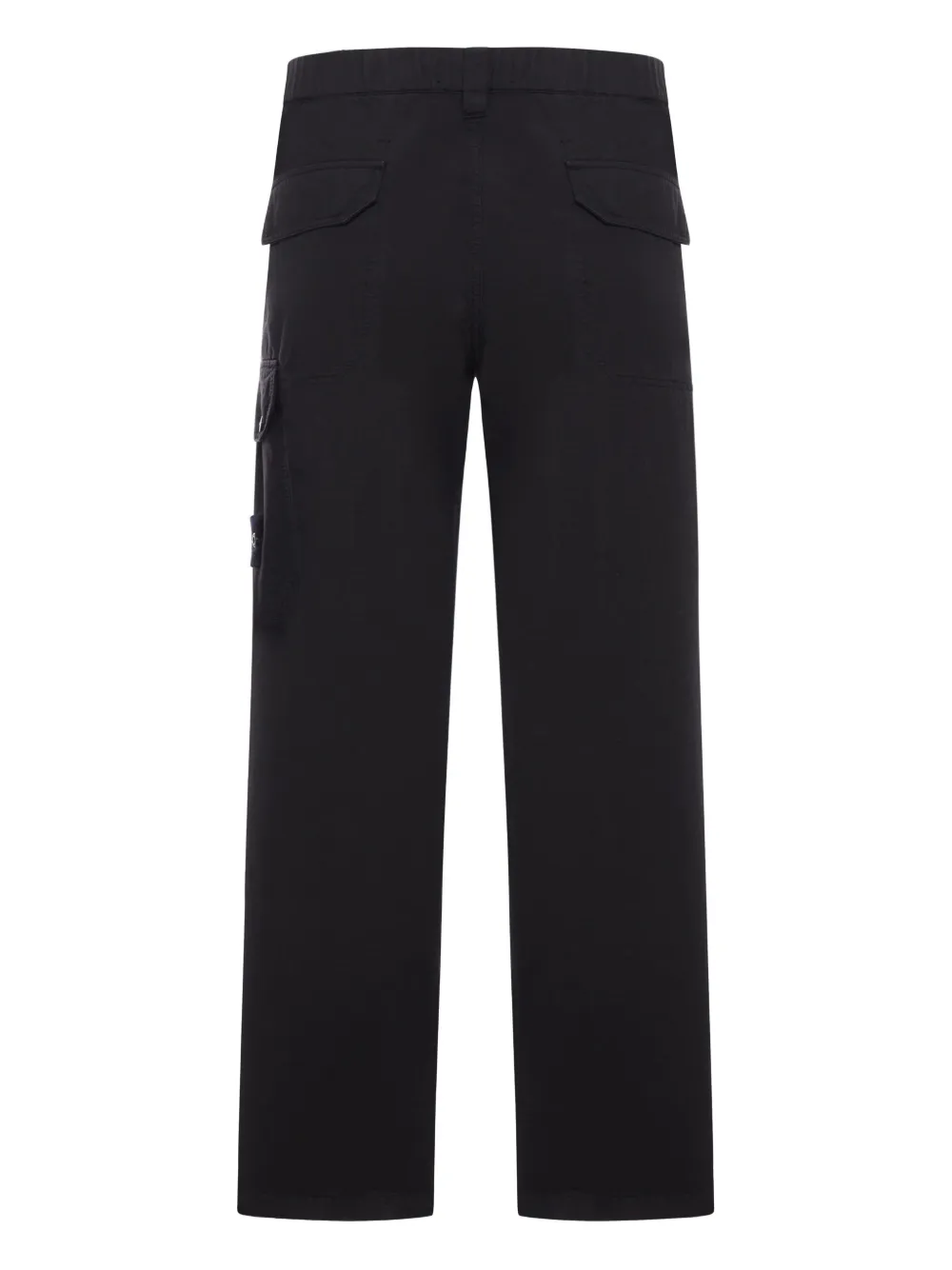Stone Island cargo-pocket straight-leg trousers - Zwart