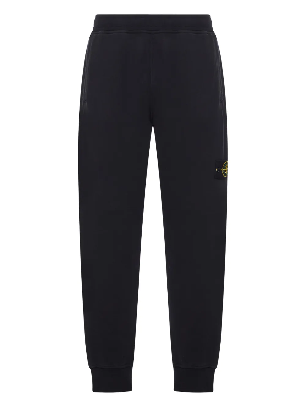 Stone Island compass-logo cotton track pants | Black | Image 1