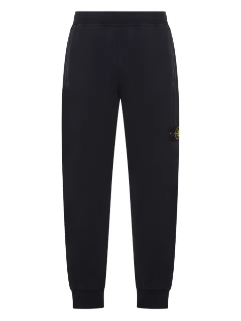 Stone Island compass-logo cotton track pants