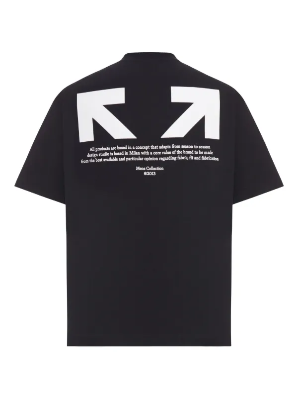 off white arrow logo Tシャツ Off-White arrow-print T-shirt | Black | FARFETCH
