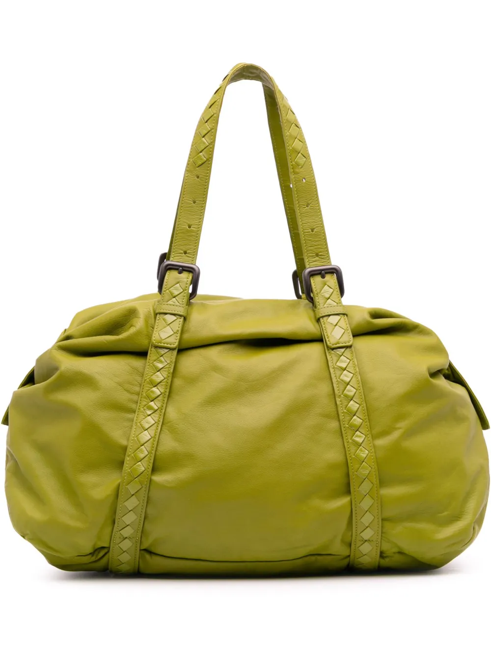 Bottega Veneta Pre-Owned 2010 Intrecciato Trimmed Nappa travel bag | Green | Image 1