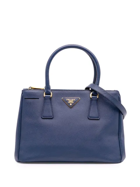 Prada Pre-Owned petit sac à bandoulière Galleria Double Zip médium en cuir Saffiano Lux (2010-2025)