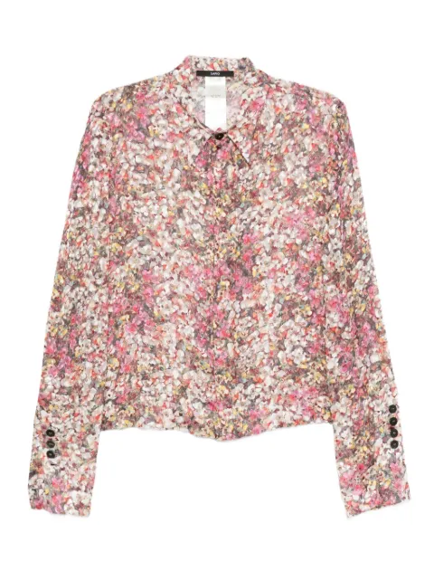 SAPIO floral-print long-sleeve shirt