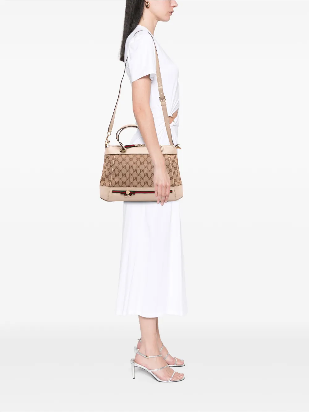 Gucci Pre-Owned 2016-2025 Small GG Canvas Web Mayfair satchel | Pre-Owned | Image 2