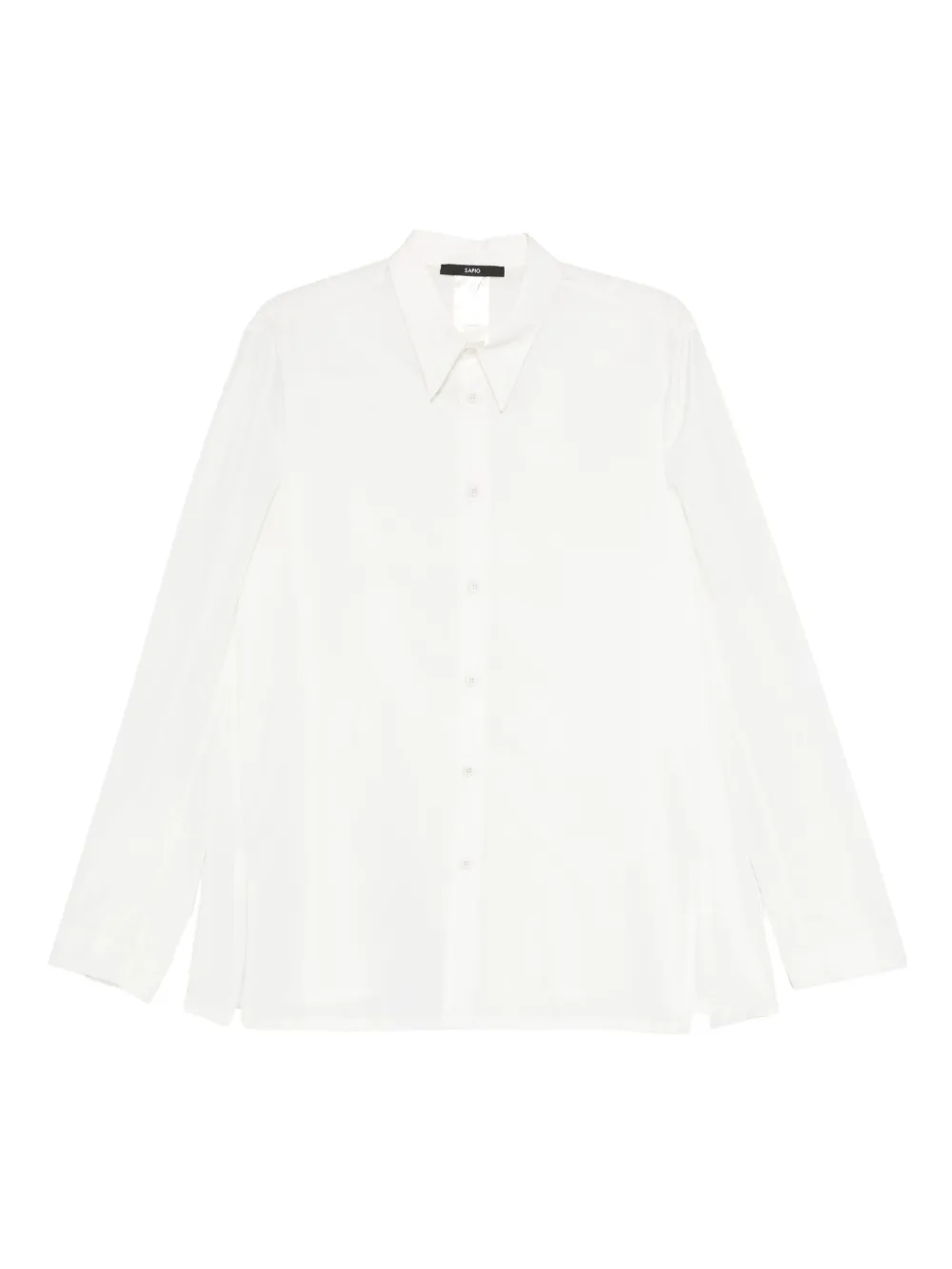 Sapio Long-sleeved Buttoned Shirt In White
