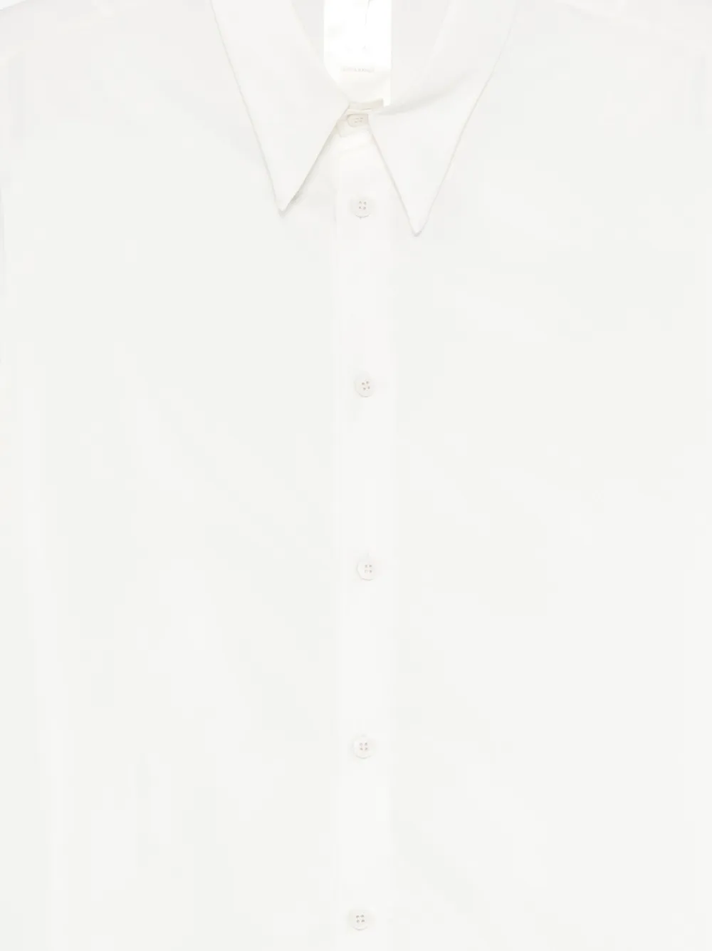 Sapio Long-sleeved Buttoned Shirt In White