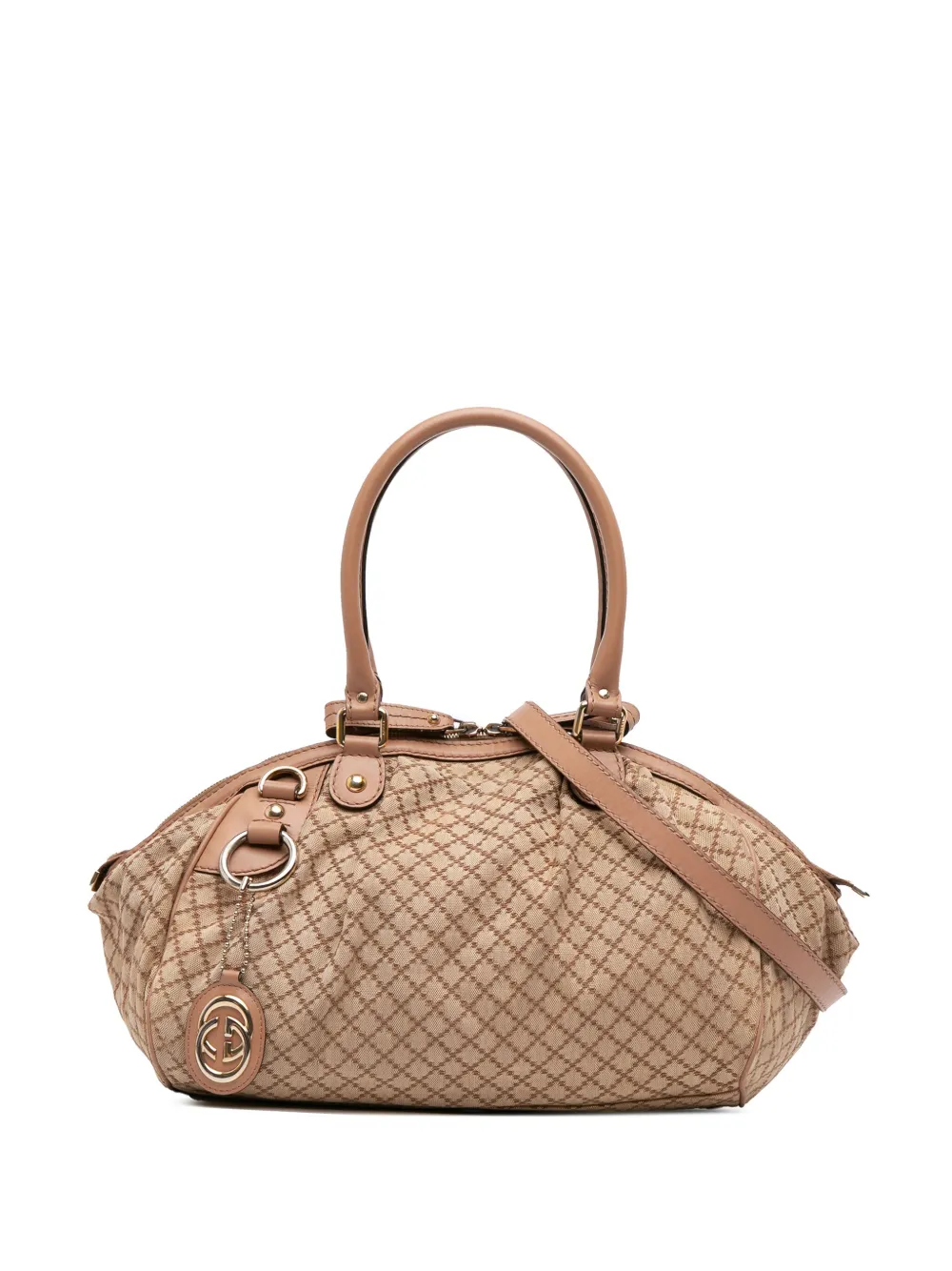 Gucci Pre-Owned 2016-2025 Diamante Canvas Sukey satchel | Brown | Image 1