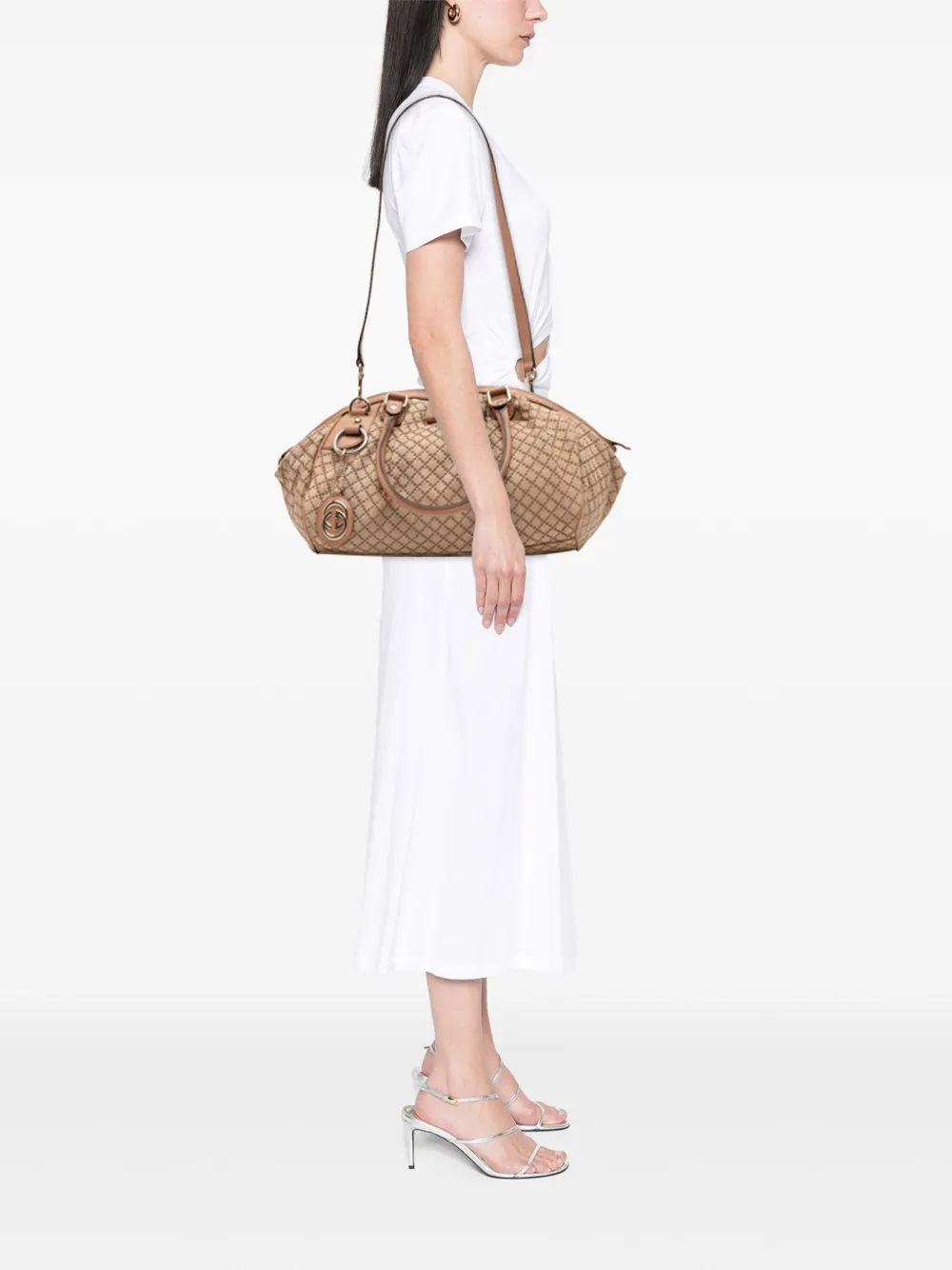 Gucci Pre-Owned 2016-2025 Diamante Canvas Sukey satchel | Pre-Owned | Image 2