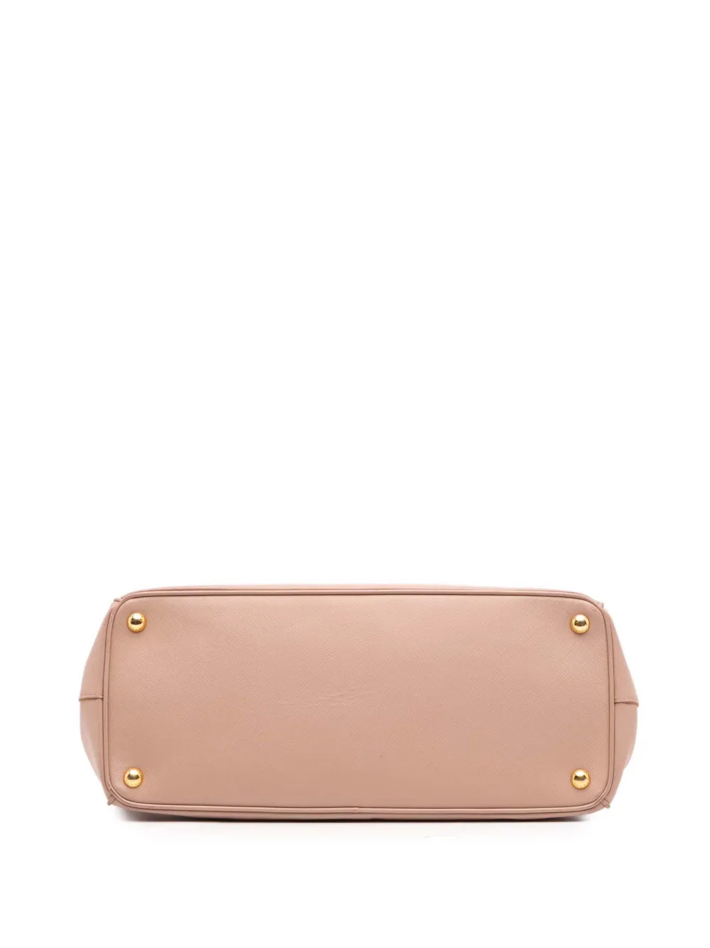 Pre-owned Prada 2010-2025 Large Saffiano Lux Galleria Double Zip Satchel In Pink
