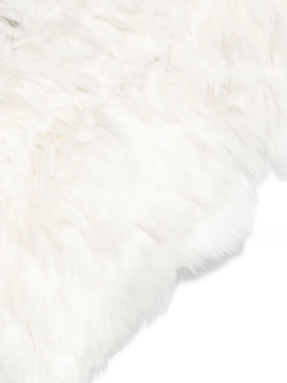 Sapio Detachable Brushed Collar In White