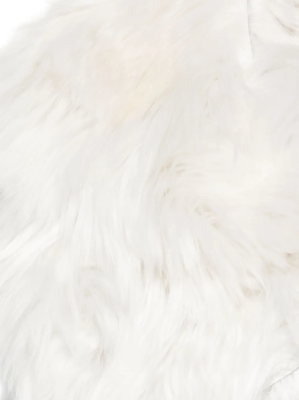 Sapio Detachable Brushed Collar In White