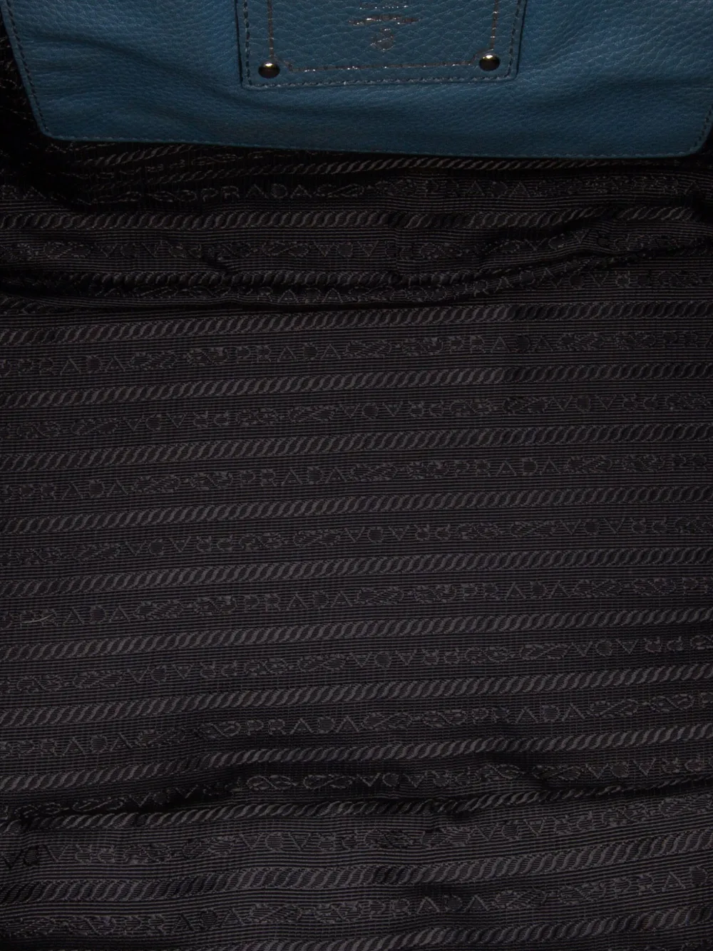 Pre-owned Prada 2000-2025 Vitello Daino Double Handle Satchel In Blue