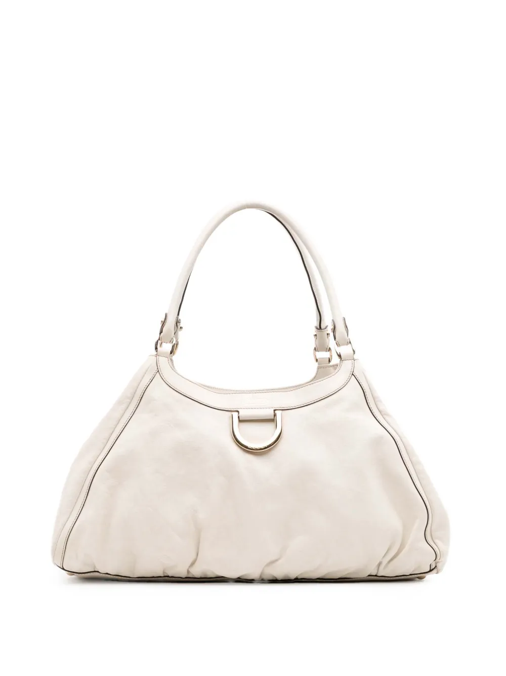 Gucci Pre-Owned 2016-2025 レザー アビー Dリング ショルダーバッグ - ホワイト Gucci Pre-Owned 2016-2025 レザー アビー Dリング ショルダーバッグ - ホワイト