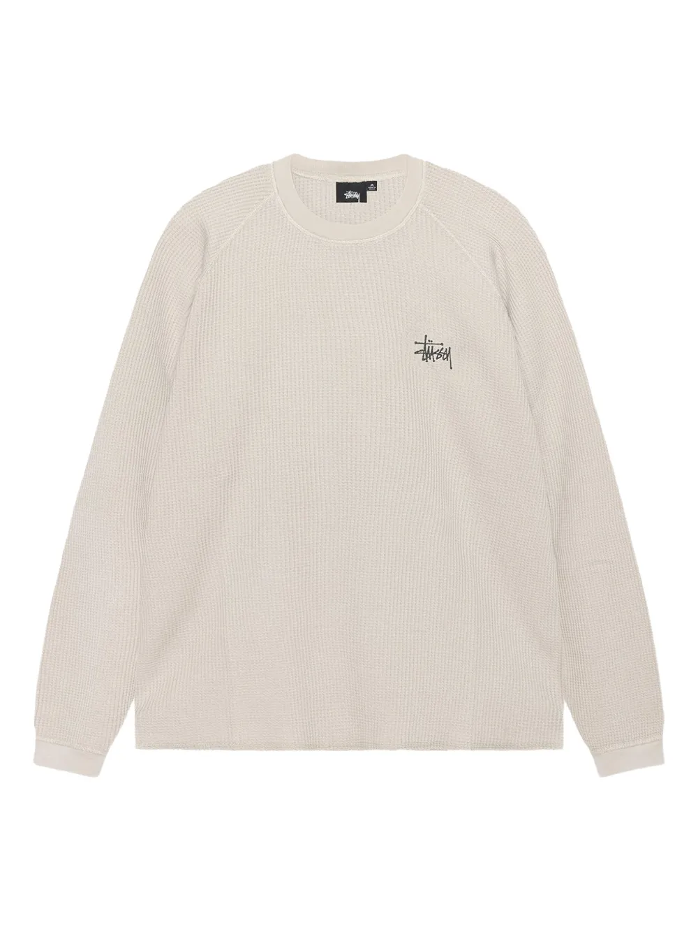 Stüssy Basic Thermal sweatshirt | Neutrals | Image 1