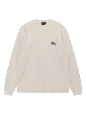 Stüssy Pigment Dyed LS Thermal Sweater | Grey | FARFETCH
