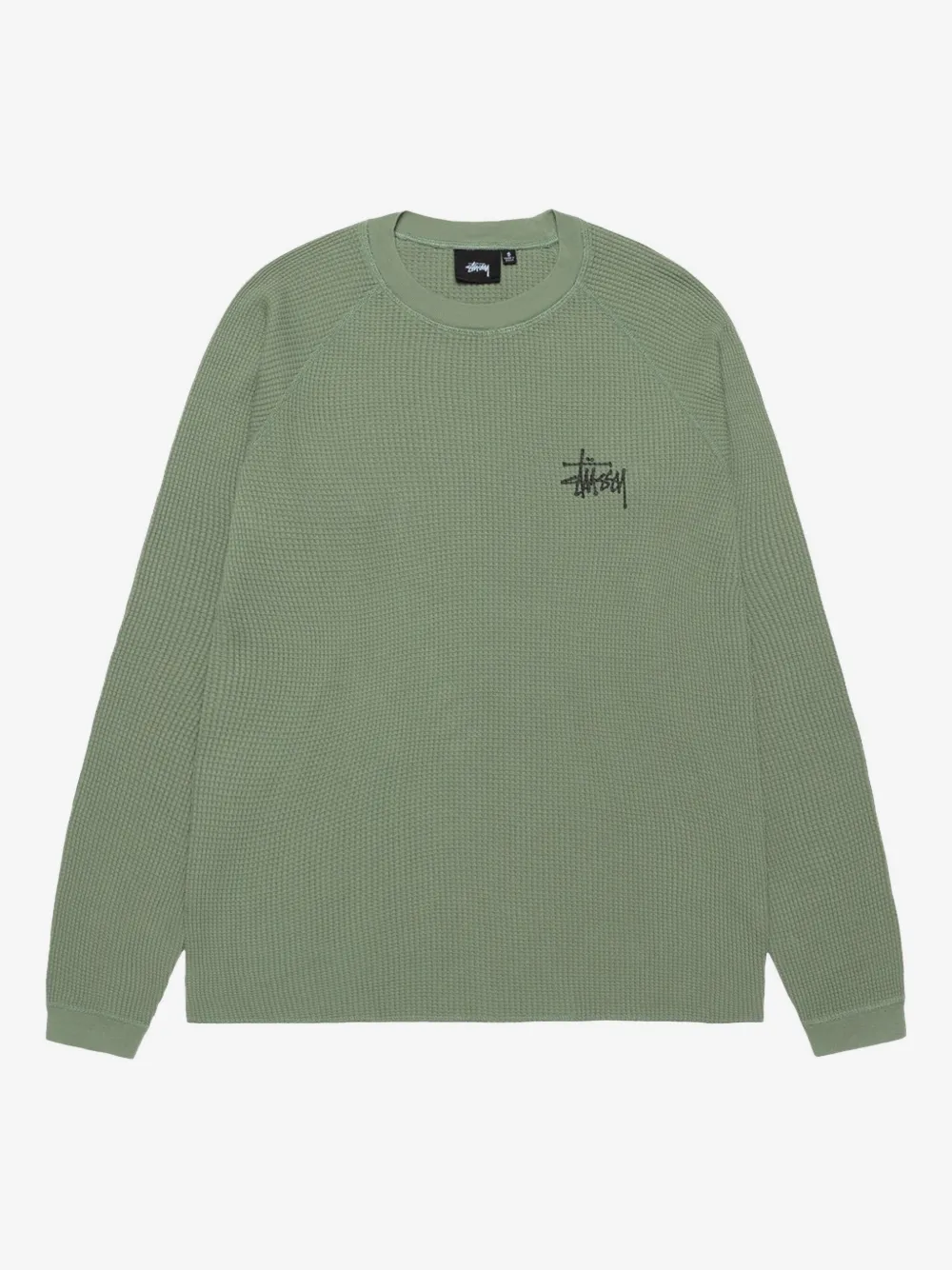 Stüssy Basic Thermal sweatshirt | Green | Image 1