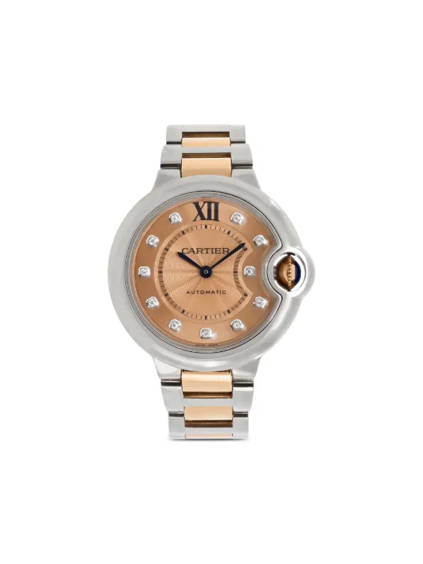 Cartier Reloj Ballon Bleu De 33mm Rosado FARFETCH CO