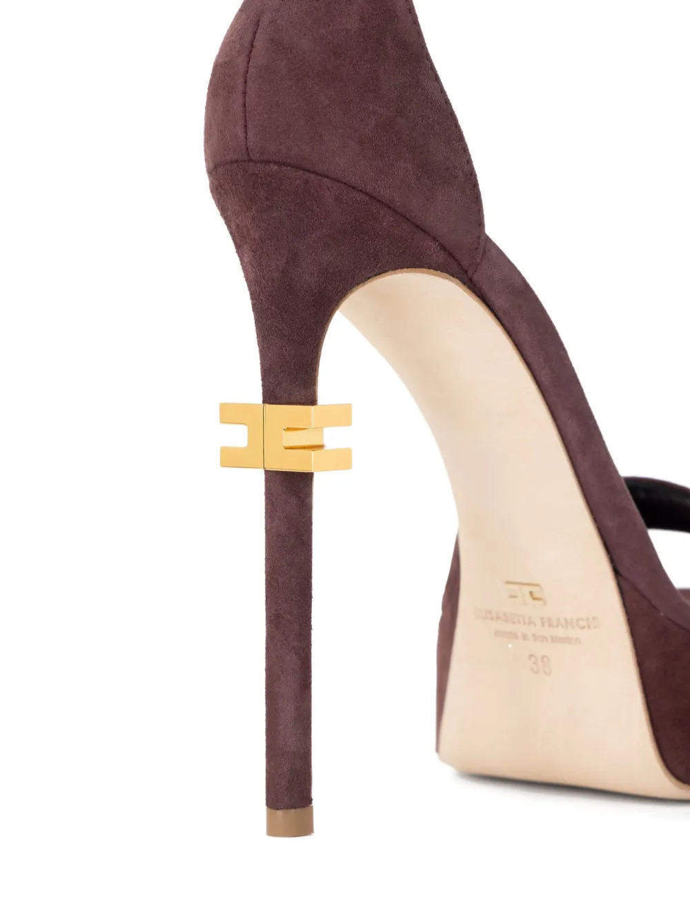 Elisabetta Franchi Sandalen met plateauzool Bruin