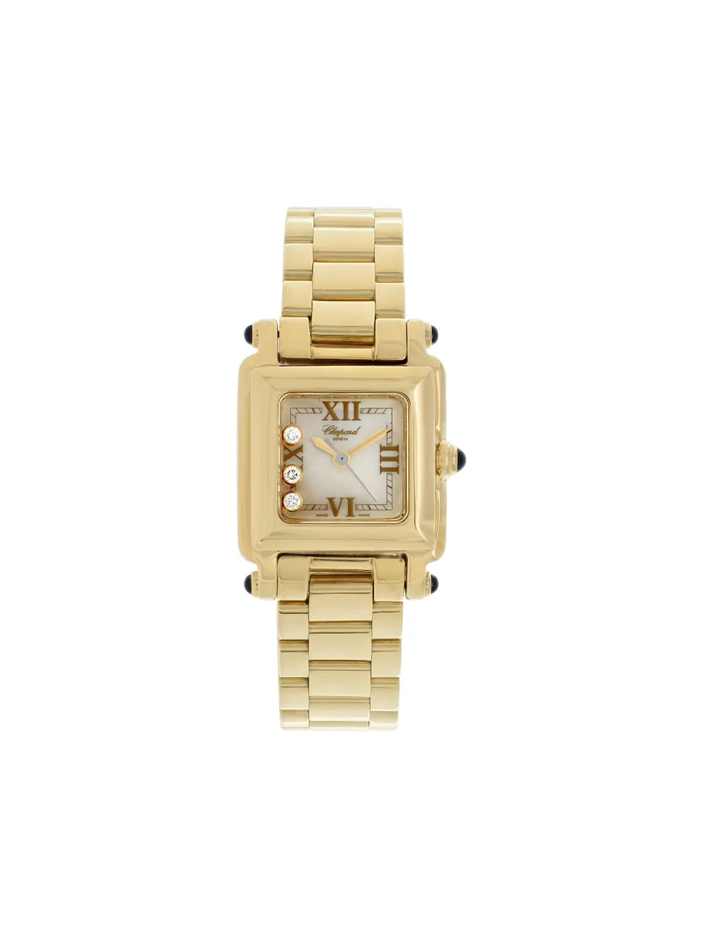 Pre-owned Chopard Happy Sport 23mm In White
