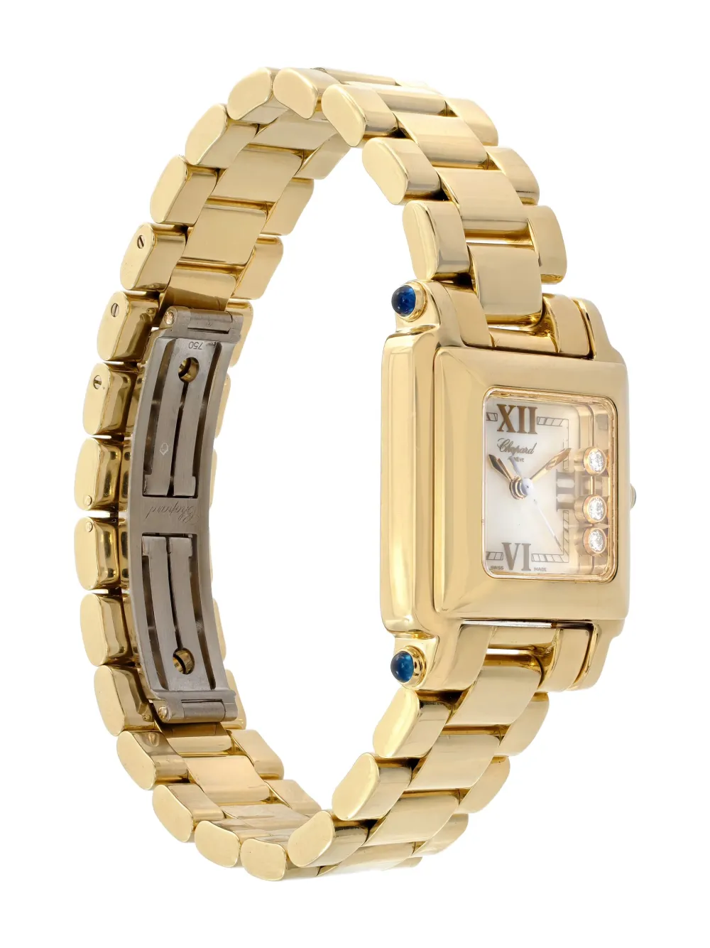 Pre-owned Chopard Happy Sport 23mm In White