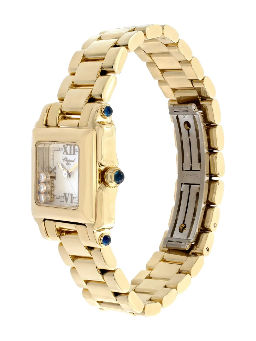 Pre-owned Chopard Happy Sport 23mm In White