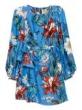 FARM Rio Surreal flowers wrap dress - Blue